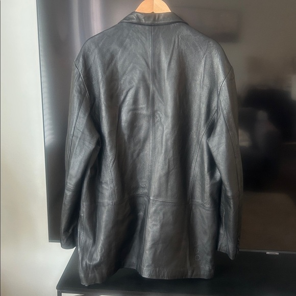 Horst Düsseldorf Men’s XL Leather Jacket Classic Black Coat - Picture 11 of 16